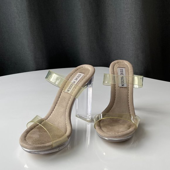 Steven Madden Glassy/Clear High Heel - Size 5.5 - Picture 9 of 9